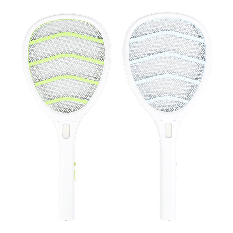 FF-987A 400mAh two-color figure-eight wire lead-acid battery electric mosquito swatter na may ilaw