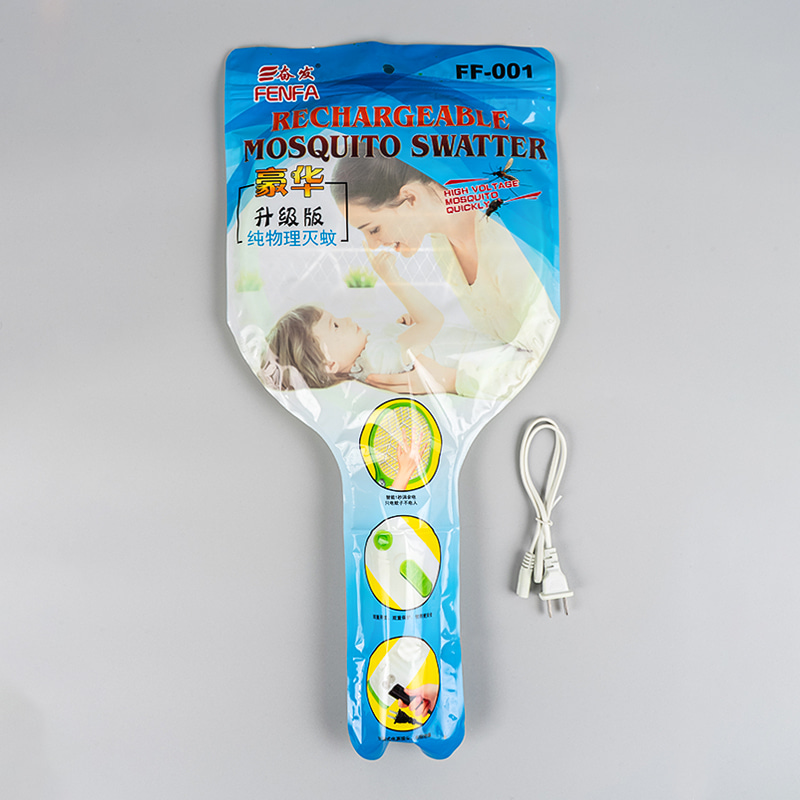FF-001 400mA 3-kulay na electric mosquito swatter na may figure-eight wire FF-001 400mA 3-kulay na electric mosquito swatter na may figure-eight wire