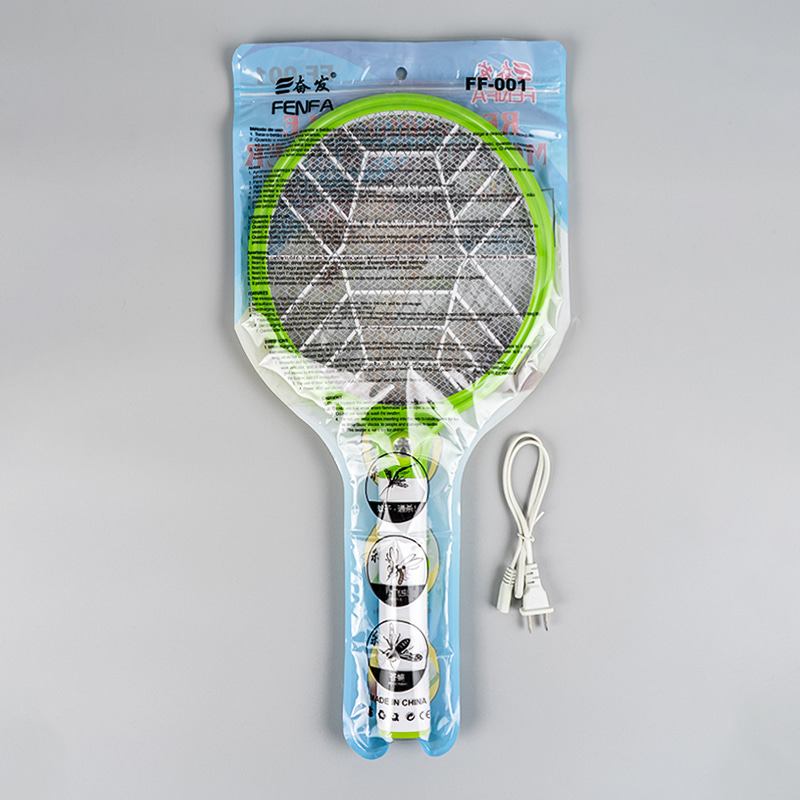 FF-001 400mA 3-kulay na electric mosquito swatter na may figure-eight wire FF-001 400mA 3-kulay na electric mosquito swatter na may figure-eight wire