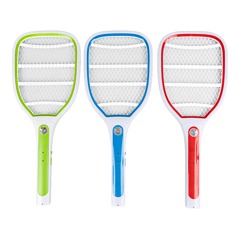 FF-002 3-Color LED Lead-Acid na Baterya 400mAh na may Plug Electric Mosquito Swatter