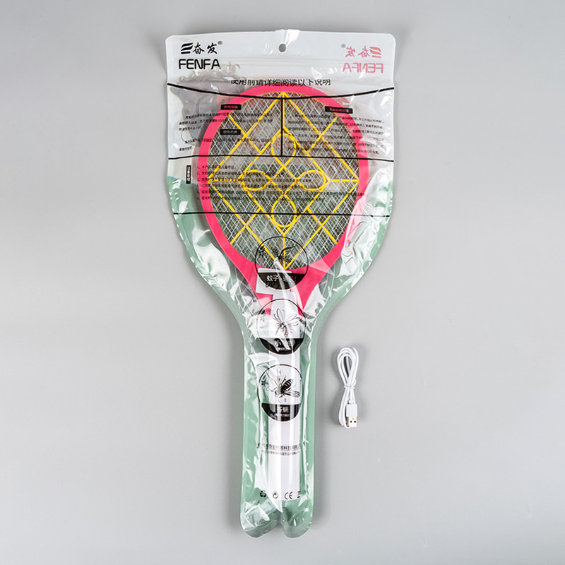 FF-003 250mAh 3-kulay na electric mosquito swatter na may USB cable FF-003 250mAh 3-kulay na electric mosquito swatter na may USB cable