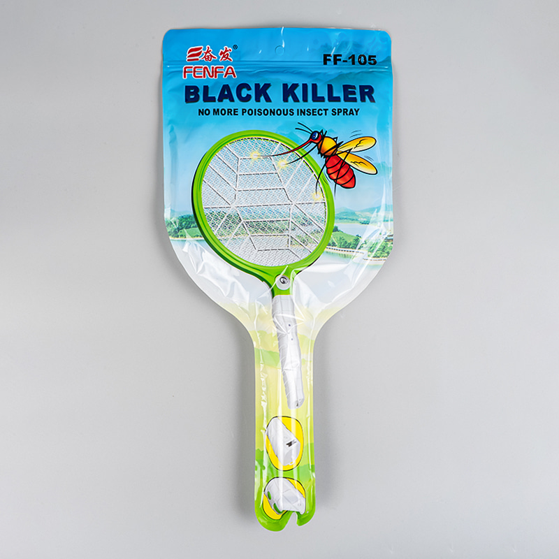 FF-105 400mAh 3-kulay na LED lead-acid na baterya sa bahay electric mosquito swatter FF-105 400mAh 3-kulay na LED lead-acid na baterya sa bahay electric mosquito swatter