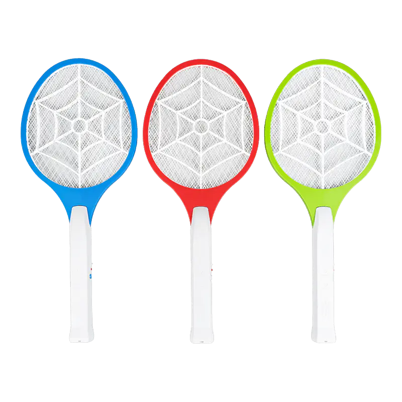 FF-786A 3-Color Solar na may Plug Lead-Acid Battery 400mAh Electric Mosquito Swatter