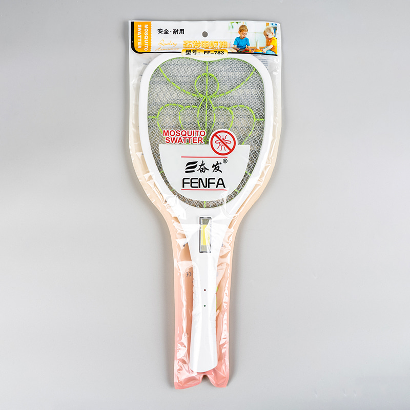FF-783 3-Color LED na may Plug Lead-Acid Battery 400mAh Electric Mosquito Swatter FF-783 3-Color LED na may Plug Lead-Acid Battery 400mAh Electric Mosquito Swatter