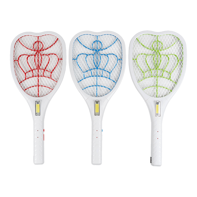 FF-783A 400mAh 3-kulay na electric mosquito swatter na may ilaw at figure-eight cable