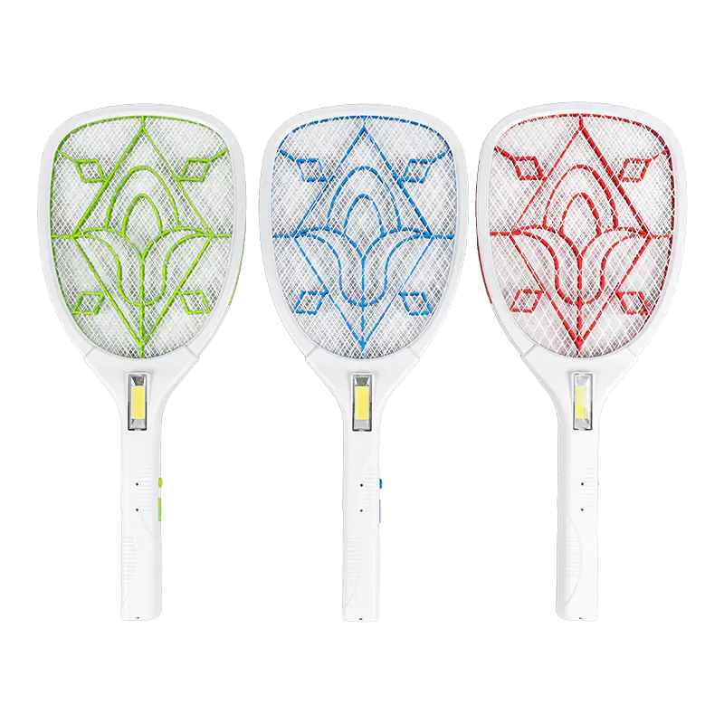 FF-785 3-Color LED Plug Lead-Acid Battery 400mAh Electric Mosquito Swatter