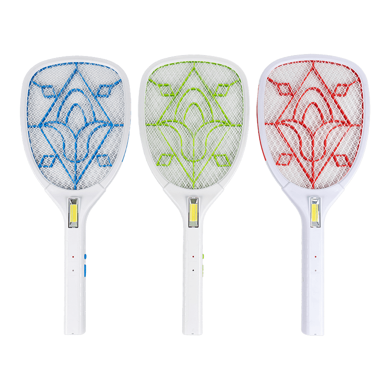 FF-785A 1200mAh 3-kulay na electric mosquito swatter na may USB cable