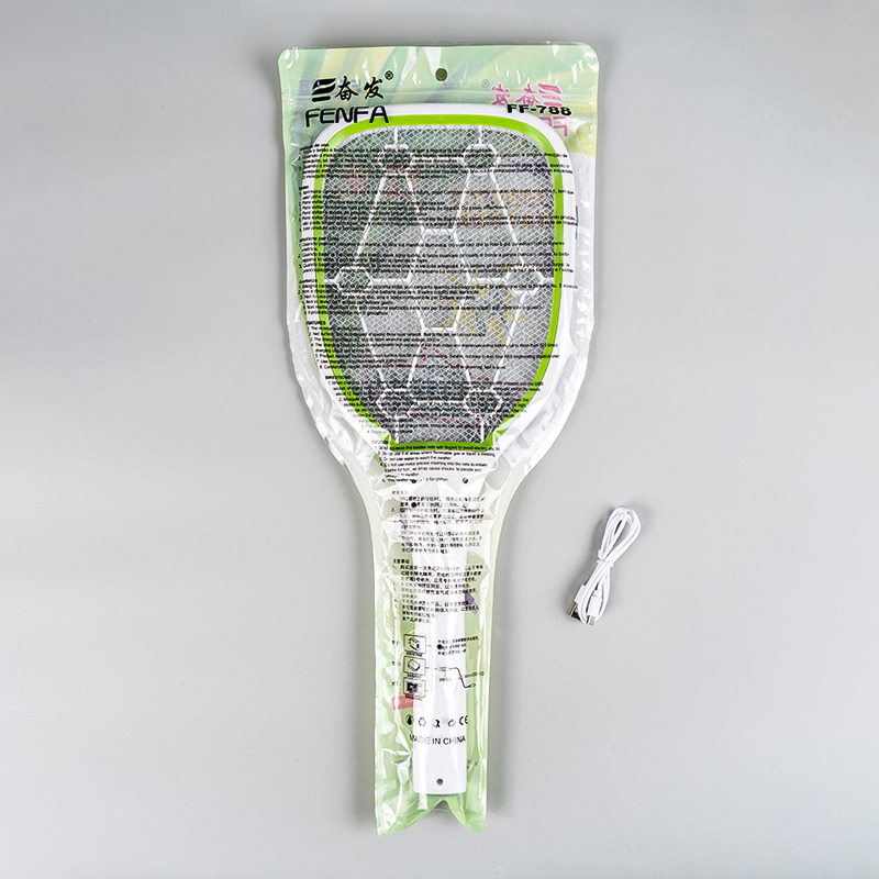 FF-788 1200mAh 3-kulay na electric mosquito swatter na may liwanag FF-788 1200mAh 3-kulay na electric mosquito swatter na may liwanag