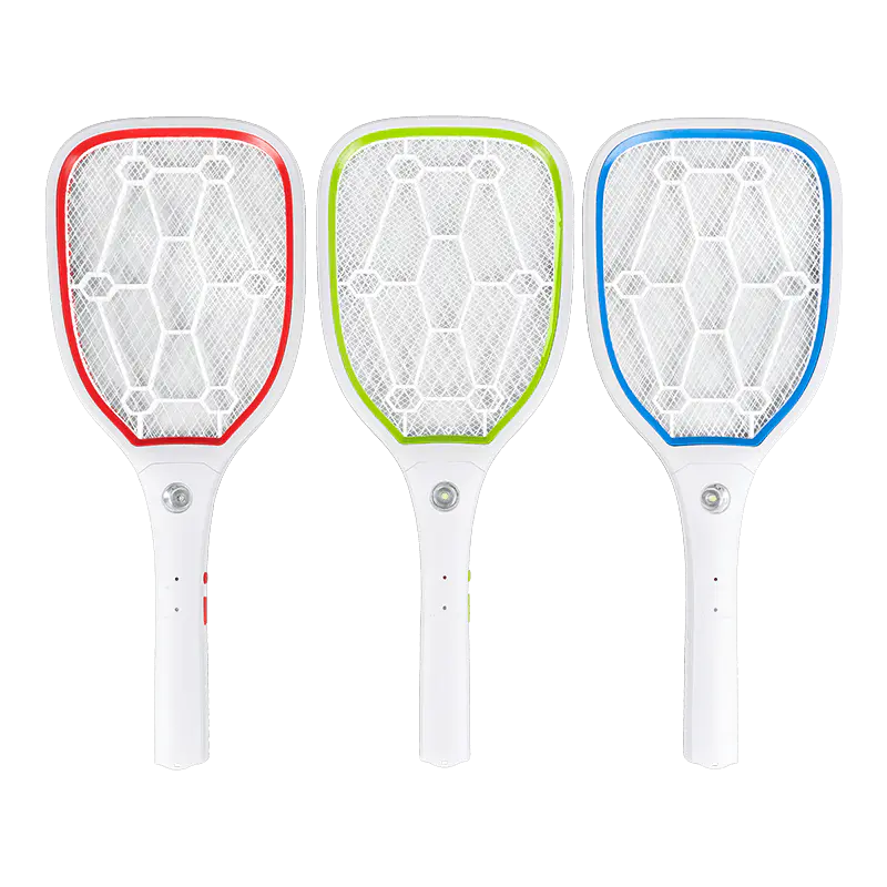 FF-788 1200mAh 3-kulay na electric mosquito swatter na may liwanag