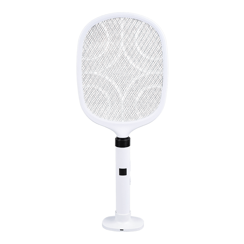 FF-882A 1200mAh Embroidered Pattern Lamp USB Base Electric Mosquito Swatter na may Display