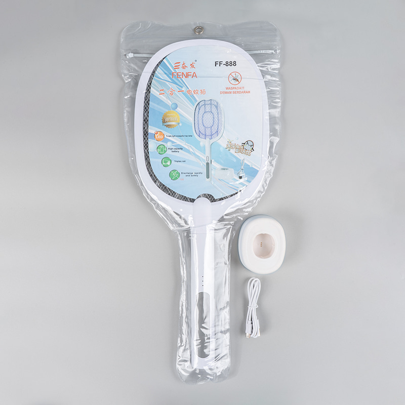 FF-888 1200mAh Five-Level LED Mosquito Swatter USB Rechargeable FF-888 1200mAh Five-Level LED Mosquito Swatter USB Rechargeable