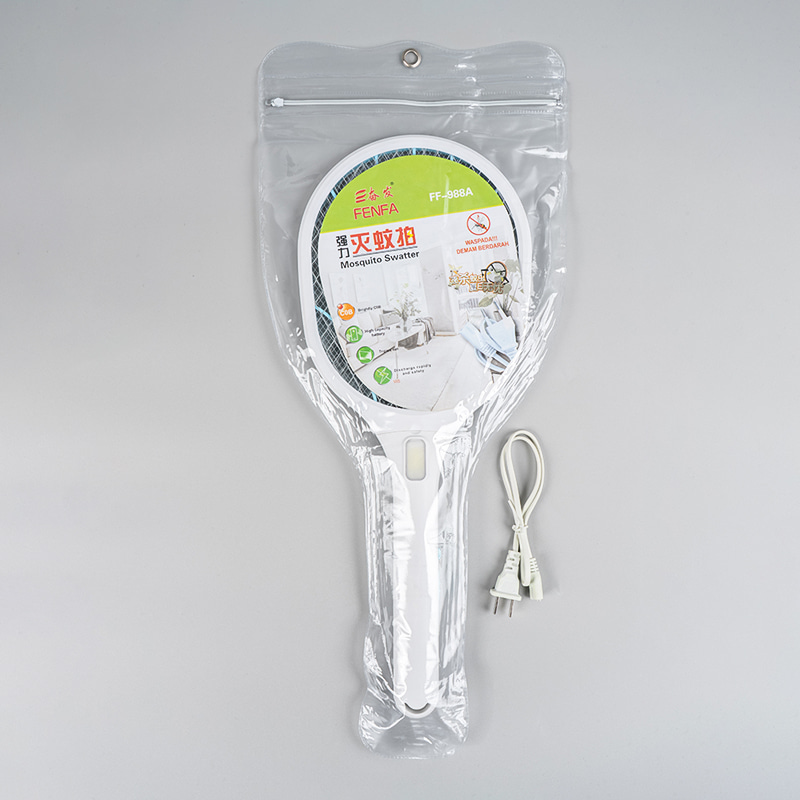 FF-988A 400mAh Portable Electric Mosquito Swatter na may Light at Figure-Eight Cord FF-988A 400mAh Portable Electric Mosquito Swatter na may Light at Figure-Eight Cord