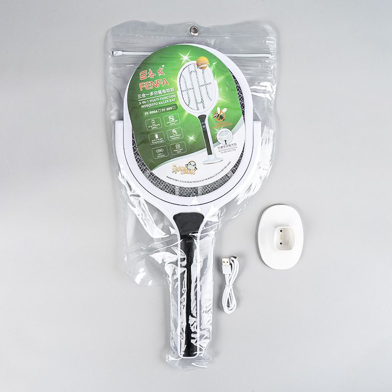 FF-999A 1200mAh Single-Color Embroidery LED Mosquito Swatter Foldable Display USB Rechargeable FF-999A 1200mAh Single-Color Embroidery LED Mosquito Swatter Foldable Display USB Rechargeable